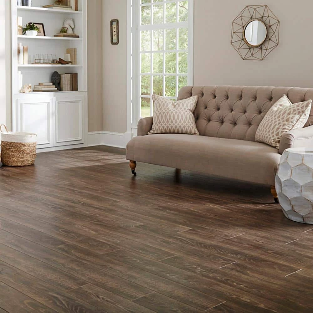 EIR Arcadia Oak 12 mm Thick x 6-1/2 in. Wide x 47-7/8 in. Length Laminate Flooring (21.58 sq. ft. / case) by HOMELEGEND 4 EIR Arcadia Oak 12 mm Thick x 6-1/2 in. Wide x 47-7/8 in. Length Laminate Flooring (21.58 sq. ft. / case) by HOMELEGEND - Image 2