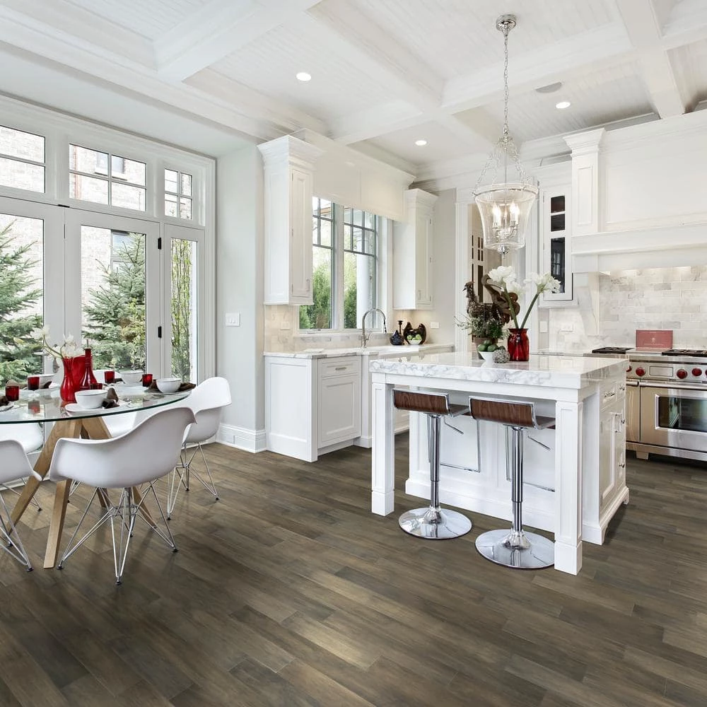 HS Fumed Umber Acacia 3/8 in. T x 5 in. W x Varying L Click Lock Exotic Engineered Hardwood Flooring (26.25 sq.ft./case) by HOMELEGEND 5 HS Fumed Umber Acacia 3/8 in. T x 5 in. W x Varying L Click Lock Exotic Engineered Hardwood Flooring (26.25 sq.ft./case) by HOMELEGEND - Image 3