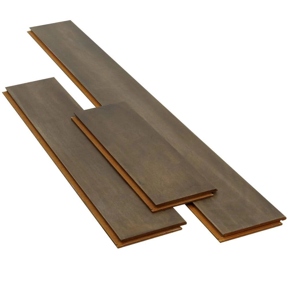 HS Fumed Umber Acacia 3/8 in. T x 5 in. W x Varying L Click Lock Exotic Engineered Hardwood Flooring (26.25 sq.ft./case) by HOMELEGEND 4 HS Fumed Umber Acacia 3/8 in. T x 5 in. W x Varying L Click Lock Exotic Engineered Hardwood Flooring (26.25 sq.ft./case) by HOMELEGEND - Image 2