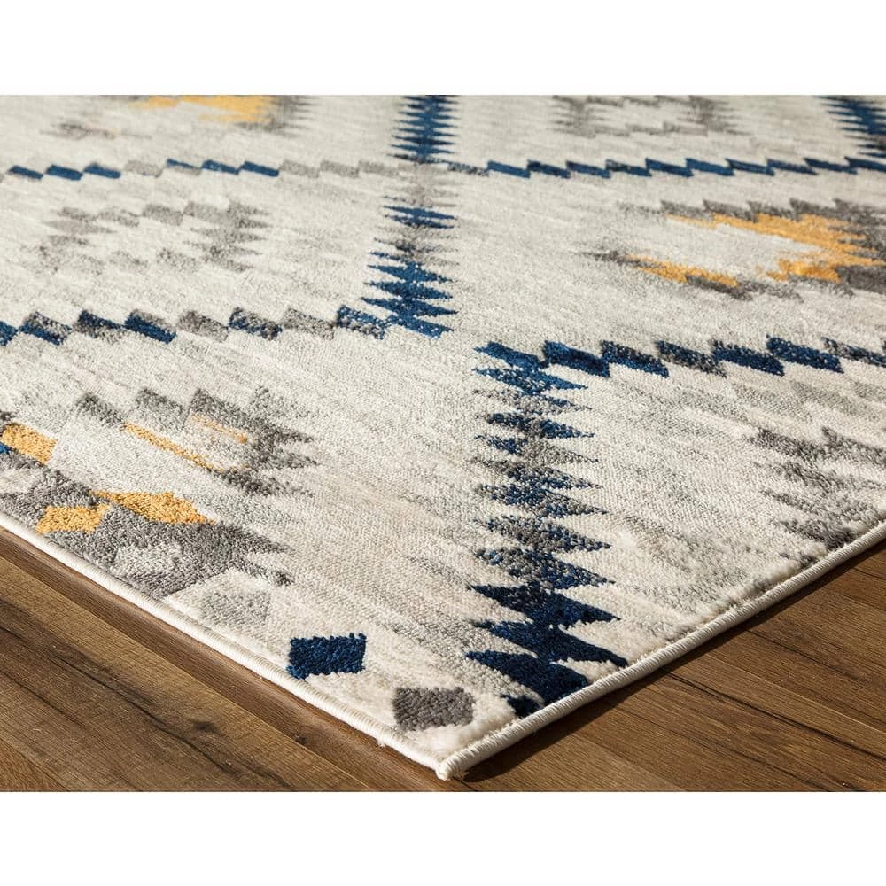 Bodrum Kilim Gold Beige 5 ft. x 7 ft. Area Rug by CosmoLiving by Cosmopolitan 5 Bodrum Kilim Gold Beige 5 ft. x 7 ft. Area Rug by CosmoLiving by Cosmopolitan - Image 3