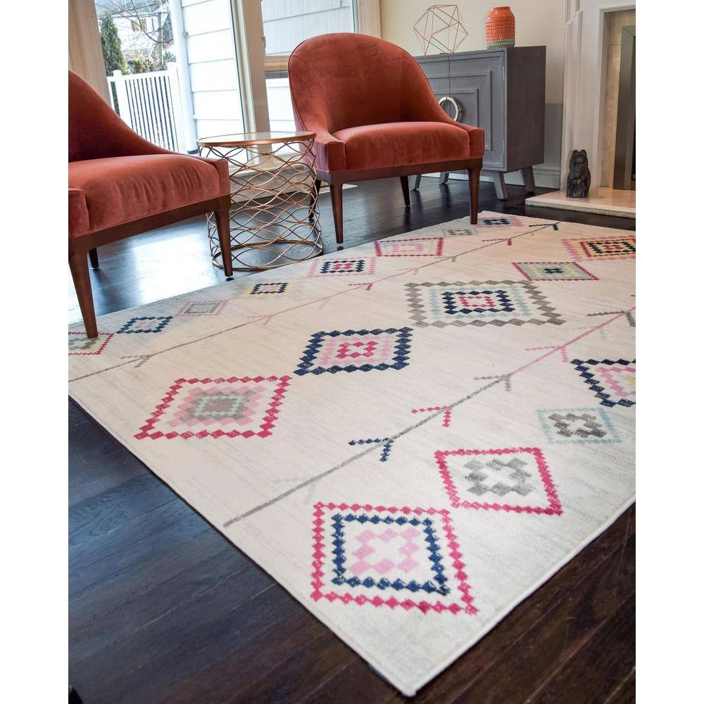 Bodrum Soleil Native Beige Tribal 8 ft. x 12 ft. Area Rug by CosmoLiving by Cosmopolitan 4 Bodrum Soleil Native Beige Tribal 8 ft. x 12 ft. Area Rug by CosmoLiving by Cosmopolitan - Image 2