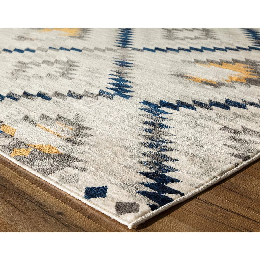 Bodrum Kilim Gold Beige 3 ft. x 5 ft. Area Rug by CosmoLiving by Cosmopolitan 5 Bodrum Kilim Gold Beige 3 ft. x 5 ft. Area Rug by CosmoLiving by Cosmopolitan - Image 3