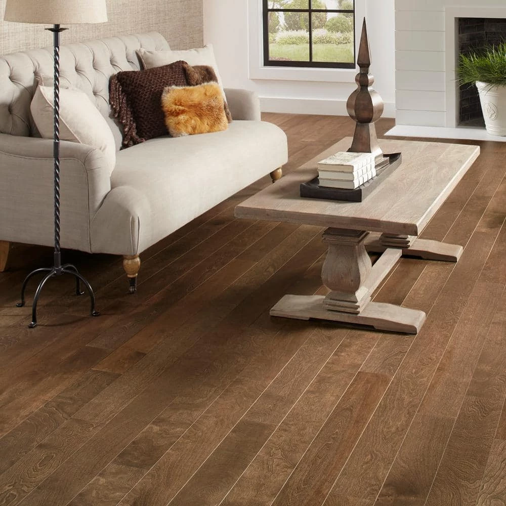 Birch Hemingway 3/8 in. Thick x 5 in. Wide x Varying L Click Lock Engineered Hardwood Flooring (19.686 sq. ft. / case) by HOMELEGEND 4 Birch Hemingway 3/8 in. Thick x 5 in. Wide x Varying L Click Lock Engineered Hardwood Flooring (19.686 sq. ft. / case) by HOMELEGEND - Image 2