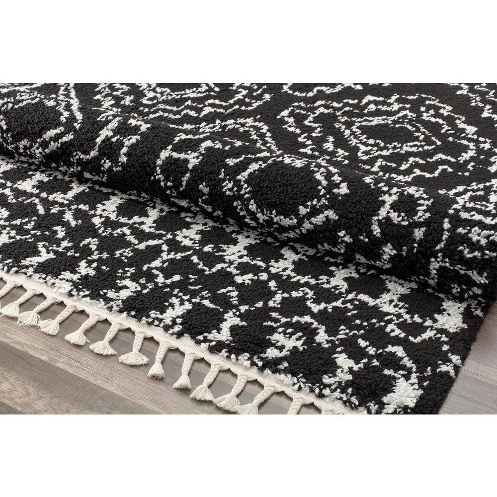 Mason Shag Sable Black 5 ft. x 7 ft. Area Rug by CosmoLiving by Cosmopolitan 6 Mason Shag Sable Black 5 ft. x 7 ft. Area Rug by CosmoLiving by Cosmopolitan - Image 4