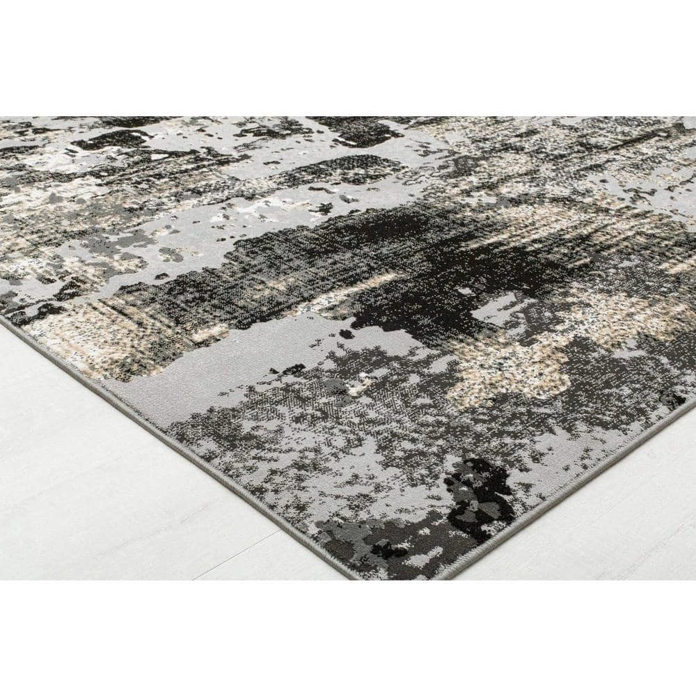 Auden Onyx Black 8 ft. x 10 ft. Area Rug by CosmoLiving by Cosmopolitan 5 Auden Onyx Black 8 ft. x 10 ft. Area Rug by CosmoLiving by Cosmopolitan - Image 3