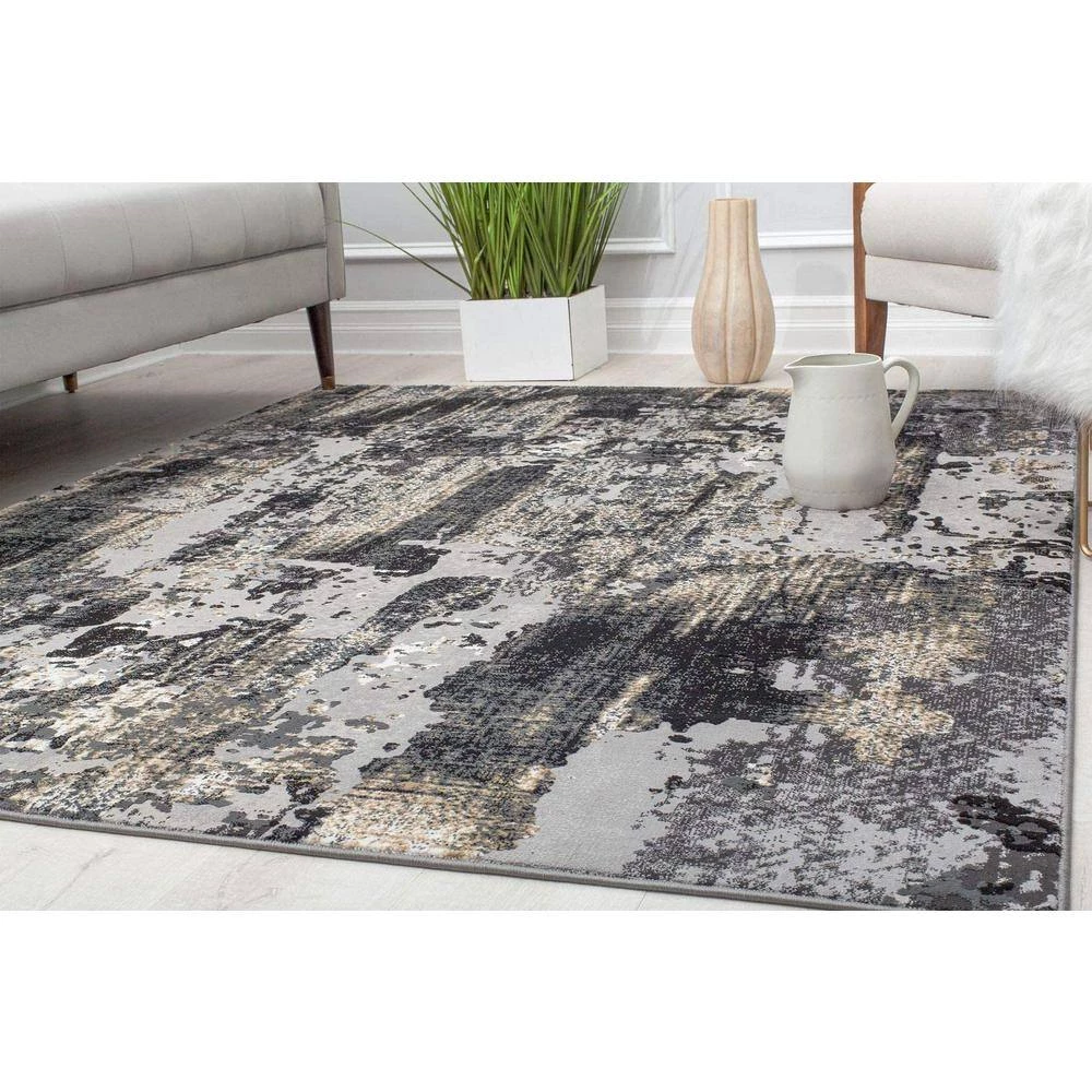 Auden Onyx Black 8 ft. x 10 ft. Area Rug by CosmoLiving by Cosmopolitan 8 Auden Onyx Black 8 ft. x 10 ft. Area Rug by CosmoLiving by Cosmopolitan - Image 6