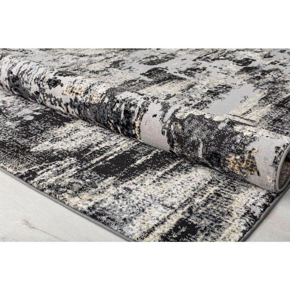 Auden Onyx Black 8 ft. x 10 ft. Area Rug by CosmoLiving by Cosmopolitan 6 Auden Onyx Black 8 ft. x 10 ft. Area Rug by CosmoLiving by Cosmopolitan - Image 4