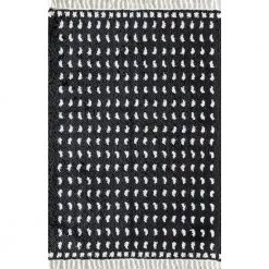 Secret Moment Modern Black 8 ft. x 10 ft. Dots Area Rug by CosmoLiving by Cosmopolitan
