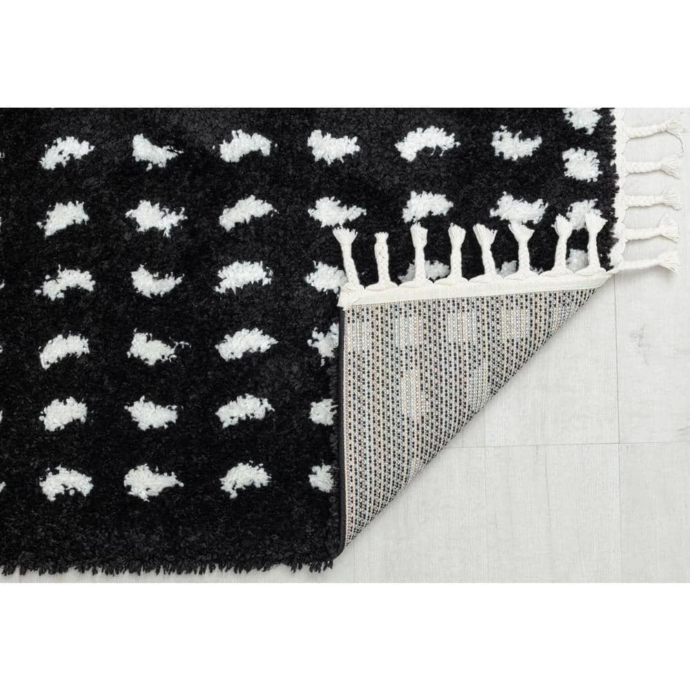 Secret Moment Modern Black 8 ft. x 10 ft. Dots Area Rug by CosmoLiving by Cosmopolitan 4 Secret Moment Modern Black 8 ft. x 10 ft. Dots Area Rug by CosmoLiving by Cosmopolitan - Image 2