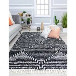 Last Call Black 5 ft. x 7 ft. Stripe Modern Area Rug by CosmoLiving by Cosmopolitan 11 Last Call Black 5 ft. x 7 ft. Stripe Modern Area Rug by CosmoLiving by Cosmopolitan -HOMELEGEND Sales black cosmoliving by cosmopolitan area rugs ra32561 31 1000