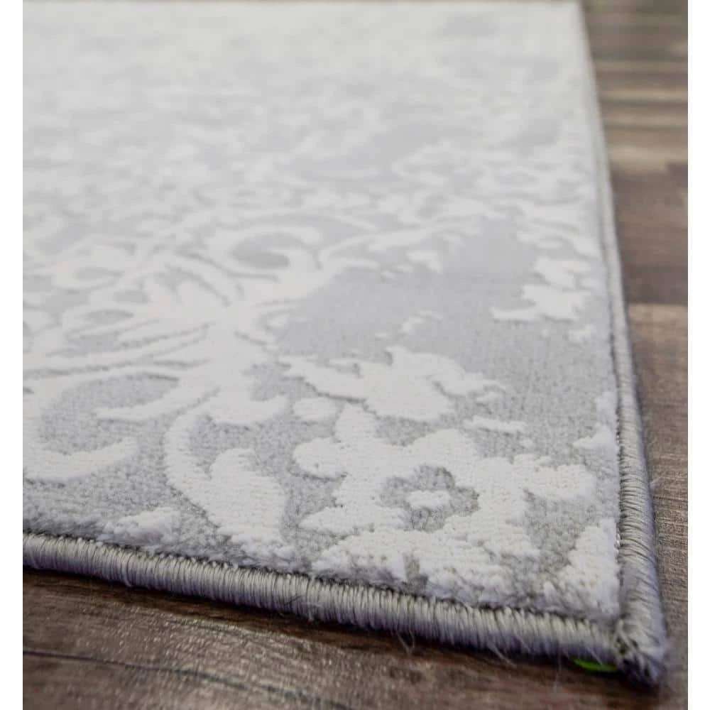 Mercer Snowflake Blue 8 ft. x 10 ft. Area Rug by CosmoLiving by Cosmopolitan 7 Mercer Snowflake Blue 8 ft. x 10 ft. Area Rug by CosmoLiving by Cosmopolitan - Image 5