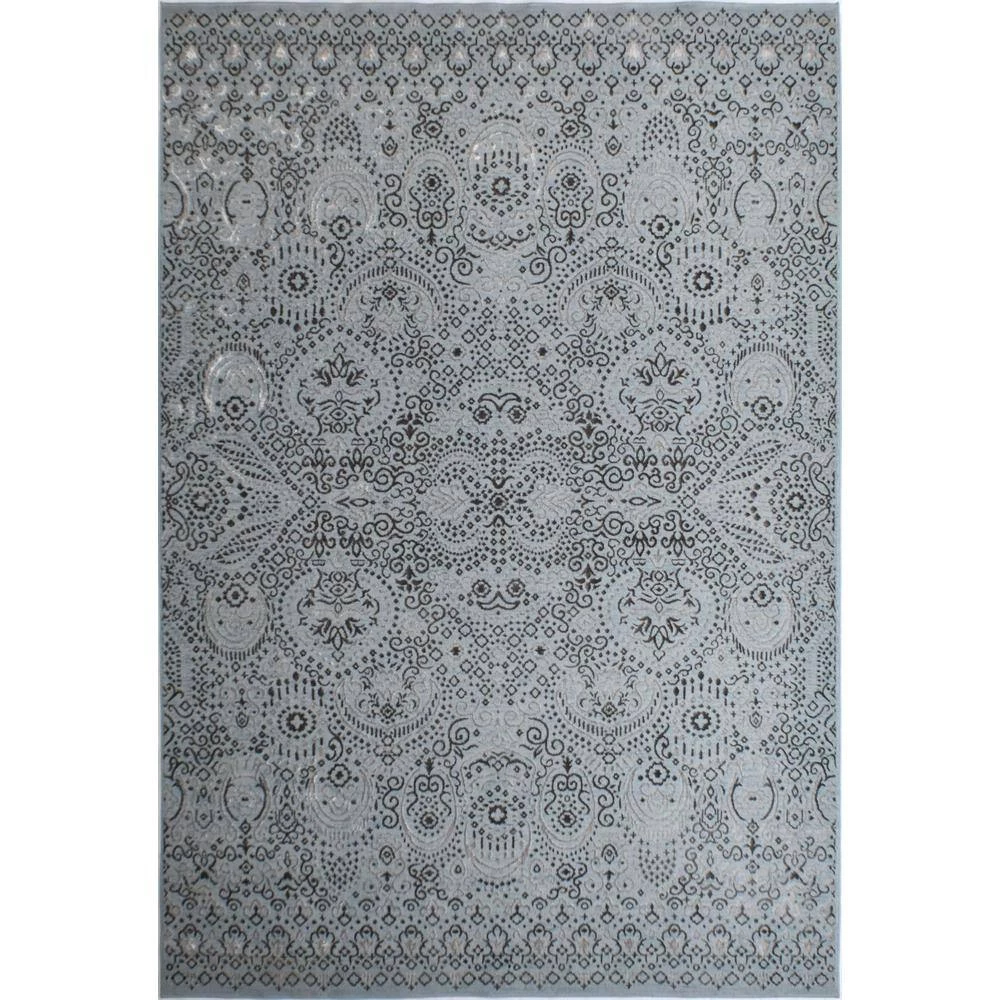 Hazel Helena Alfresco Vintage Blue 5 ft. x 7 ft. Area Rug by CosmoLiving by Cosmopolitan 7 Hazel Helena Alfresco Vintage Blue 5 ft. x 7 ft. Area Rug by CosmoLiving by Cosmopolitan - Image 5