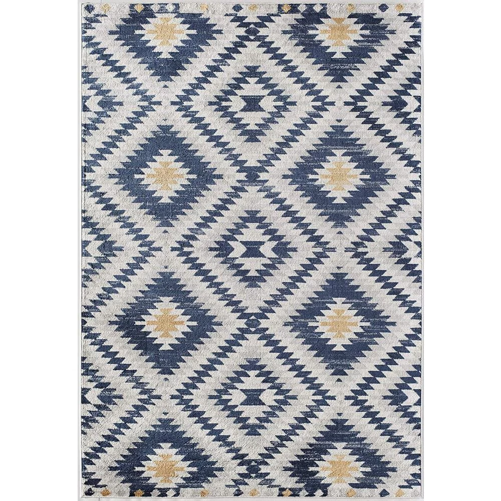 Bodrum Kilim Honey Blue 8 ft. x 10 ft. Area Rug by CosmoLiving by Cosmopolitan 3 Bodrum Kilim Honey Blue 8 ft. x 10 ft. Area Rug by CosmoLiving by Cosmopolitan