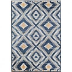 Bodrum Kilim Cadet Blue 8 ft. x 10 ft. Area Rug by CosmoLiving by Cosmopolitan