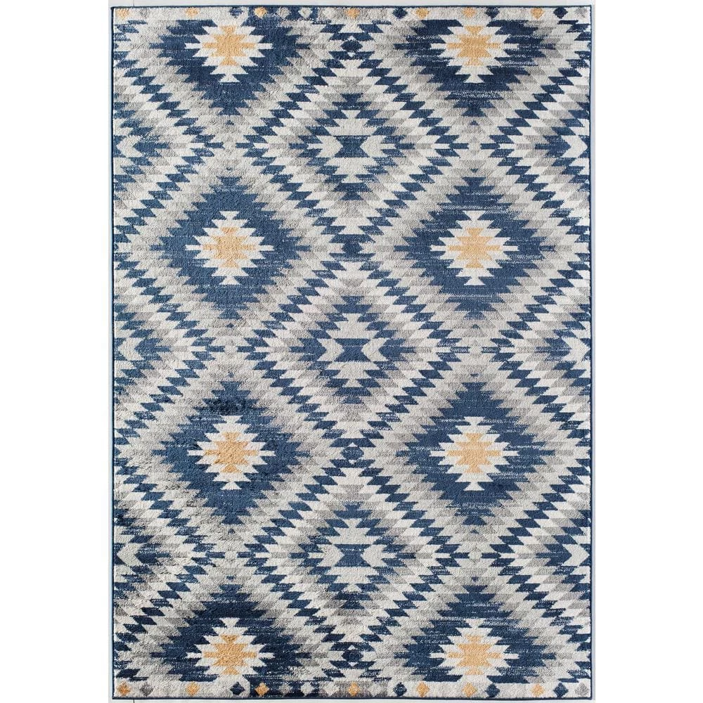 Bodrum Kilim Cadet Blue 8 ft. x 10 ft. Area Rug by CosmoLiving by Cosmopolitan 3 Bodrum Kilim Cadet Blue 8 ft. x 10 ft. Area Rug by CosmoLiving by Cosmopolitan