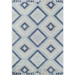 Bodrum Ice Blue 8 ft. x 10 ft. Area Rug by CosmoLiving by Cosmopolitan