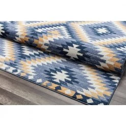 Bodrum Kilim Denim 8 ft. x 10 ft. Area Rug by CosmoLiving by Cosmopolitan -HOMELEGEND Sales blue cosmoliving by cosmopolitan area rugs ra28399 1f 1000