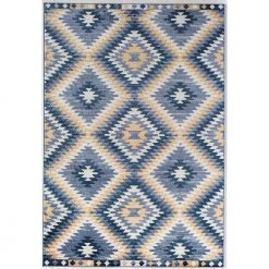 Bodrum Kilim Denim 8 ft. x 10 ft. Area Rug by CosmoLiving by Cosmopolitan