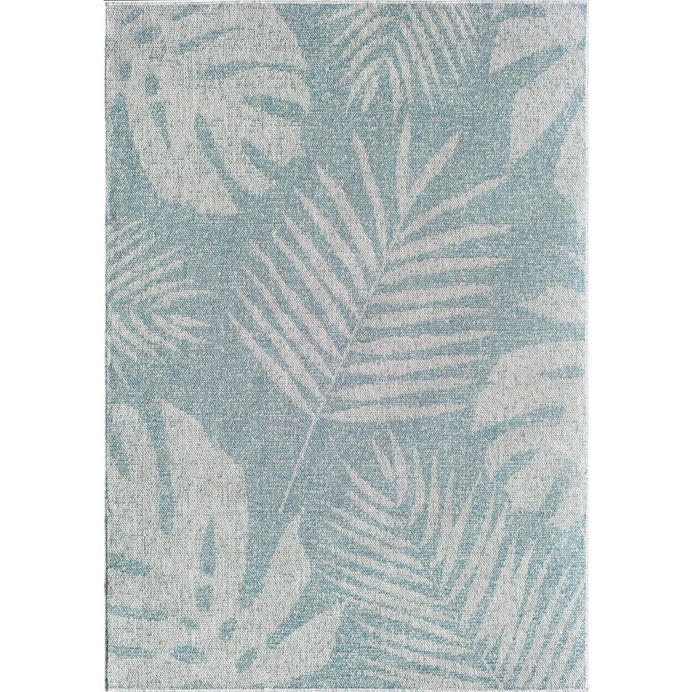 Villa Veranda Blue Fern 5 ft. x 7 ft. Transitional Abstract Area Rug by CosmoLiving by Cosmopolitan 3 Villa Veranda Blue Fern 5 ft. x 7 ft. Transitional Abstract Area Rug by CosmoLiving by Cosmopolitan