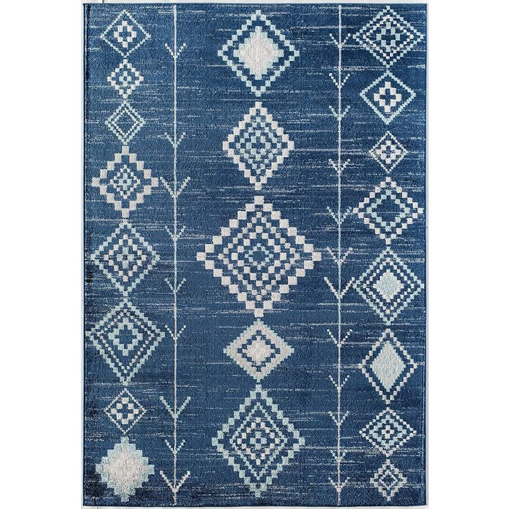 Soleil Native Blues 8 ft. x 12 ft. Tribal Moroccan Area Rug by CosmoLiving by Cosmopolitan 3 Soleil Native Blues 8 ft. x 12 ft. Tribal Moroccan Area Rug by CosmoLiving by Cosmopolitan