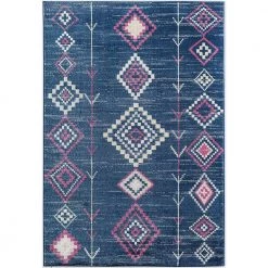 Soleil Native Blue 8 ft. x 12 ft. Tribal Moroccan Area Rug by CosmoLiving by Cosmopolitan