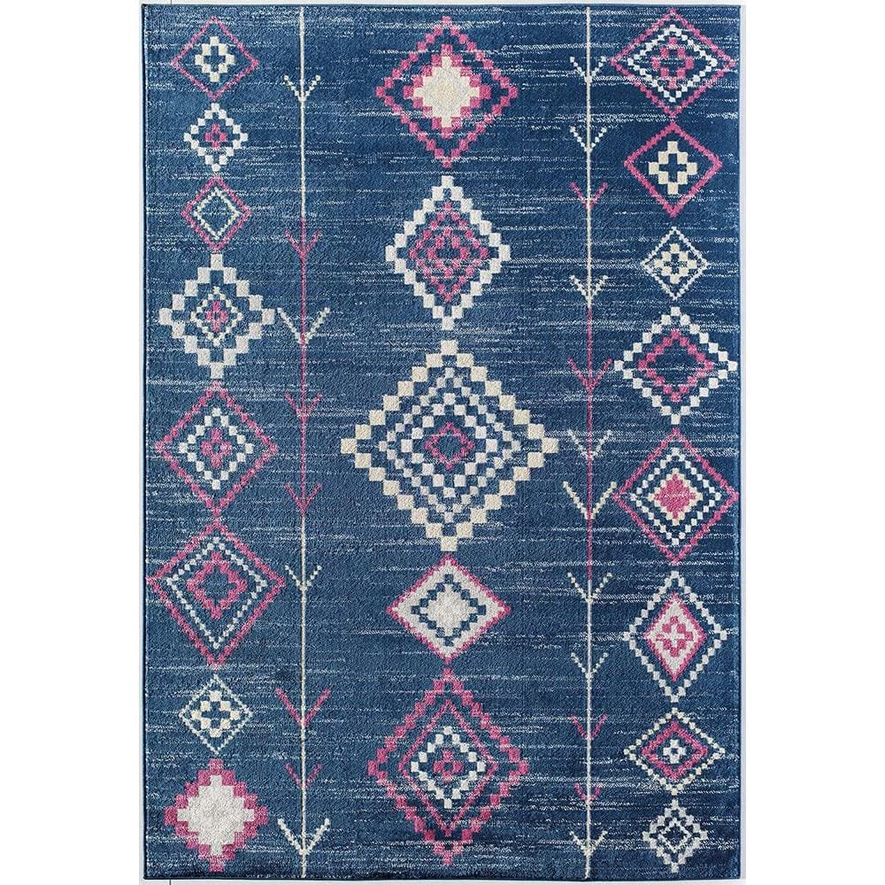 Soleil Native Blue 8 ft. x 12 ft. Tribal Moroccan Area Rug by CosmoLiving by Cosmopolitan 3 Soleil Native Blue 8 ft. x 12 ft. Tribal Moroccan Area Rug by CosmoLiving by Cosmopolitan