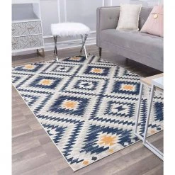 Soleil Kilim Honey Blue Tribal Moroccan 8 ft. x 12 ft. Area Rug by CosmoLiving by Cosmopolitan 12 Soleil Kilim Honey Blue Tribal Moroccan 8 ft. x 12 ft. Area Rug by CosmoLiving by Cosmopolitan -HOMELEGEND Sales blue cosmoliving by cosmopolitan area rugs ra30467 4f 1000