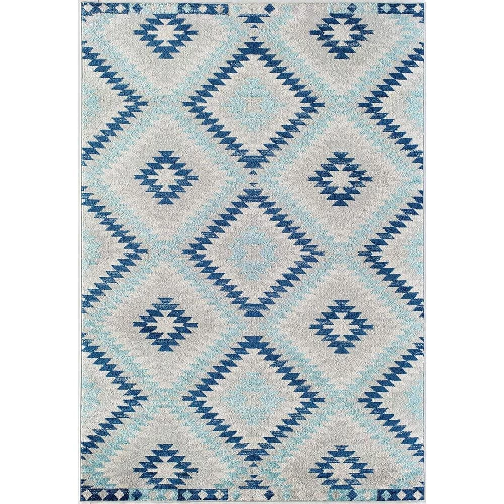 Soleil Ice Blue Tribal Moroccan 8 ft. x 12 ft. Area Rug by CosmoLiving by Cosmopolitan 3 Soleil Ice Blue Tribal Moroccan 8 ft. x 12 ft. Area Rug by CosmoLiving by Cosmopolitan