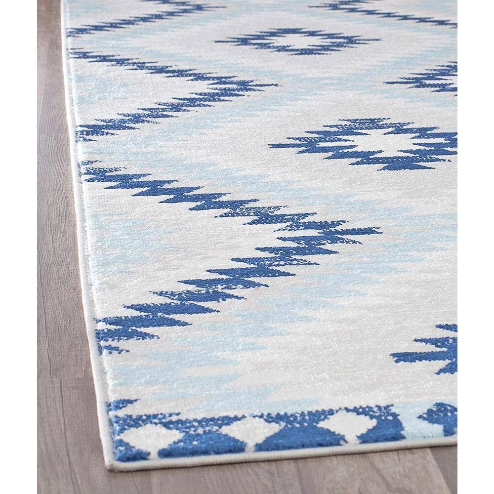 Soleil Ice Blue Tribal Moroccan 8 ft. x 12 ft. Area Rug by CosmoLiving by Cosmopolitan 6 Soleil Ice Blue Tribal Moroccan 8 ft. x 12 ft. Area Rug by CosmoLiving by Cosmopolitan - Image 4