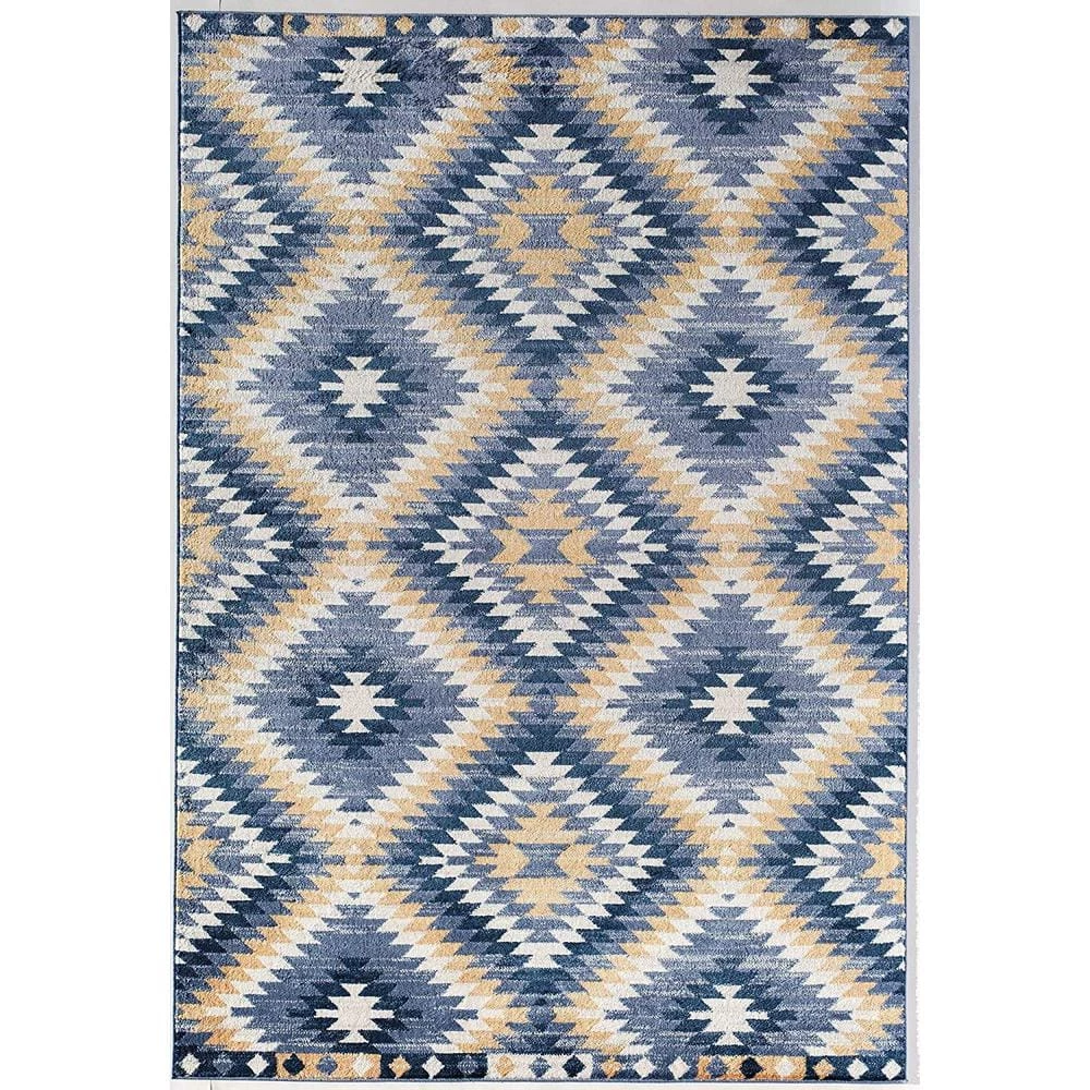 Soleil Kilim Denim Blue Tribal Moroccan 8 ft. x 12 ft. Area Rug by CosmoLiving by Cosmopolitan 3 Soleil Kilim Denim Blue Tribal Moroccan 8 ft. x 12 ft. Area Rug by CosmoLiving by Cosmopolitan
