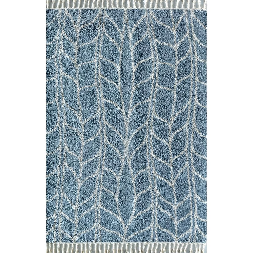 Sky Vine Blue 5 ft. x 7 ft. Geometric Modern Area Rug by CosmoLiving by Cosmopolitan 3 Sky Vine Blue 5 ft. x 7 ft. Geometric Modern Area Rug by CosmoLiving by Cosmopolitan