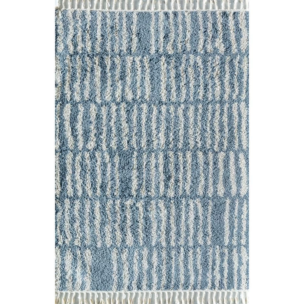 Shallow Waters Blue 5 ft. x 7 ft. Geometric Modern Area Rug by CosmoLiving by Cosmopolitan 3 Shallow Waters Blue 5 ft. x 7 ft. Geometric Modern Area Rug by CosmoLiving by Cosmopolitan