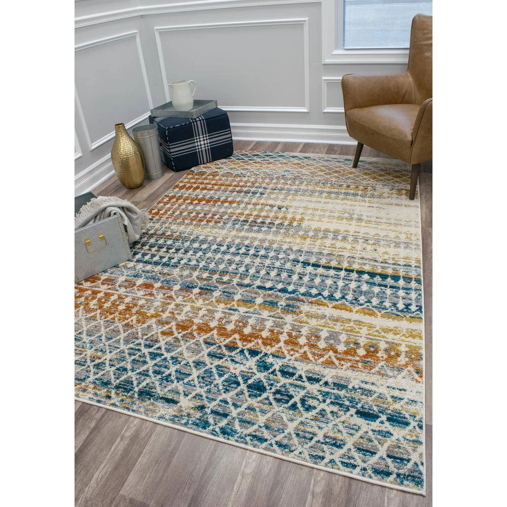 Taylor Tribal Harvest Brown 5 ft. x 7 ft. Area Rug by CosmoLiving by Cosmopolitan 8 Taylor Tribal Harvest Brown 5 ft. x 7 ft. Area Rug by CosmoLiving by Cosmopolitan - Image 6