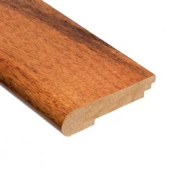 Tigerwood 3/8 in. Thick x 3-1/2 in. Wide x 78 in. Length Stair Nose Molding by HOMELEGEND