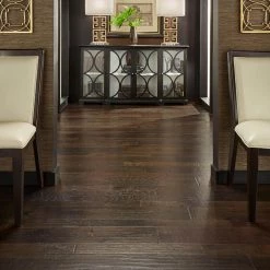 HS Distressed Lennox Hickory 3/8 in. T x 3-1/2 in. and 6-1/2 in. W x Varying Length Engineered Hardwood (26.25 sq.ft/cs) by HOMELEGEND -HOMELEGEND Sales dark brown homelegend engineered hardwood hl186p 31 1000