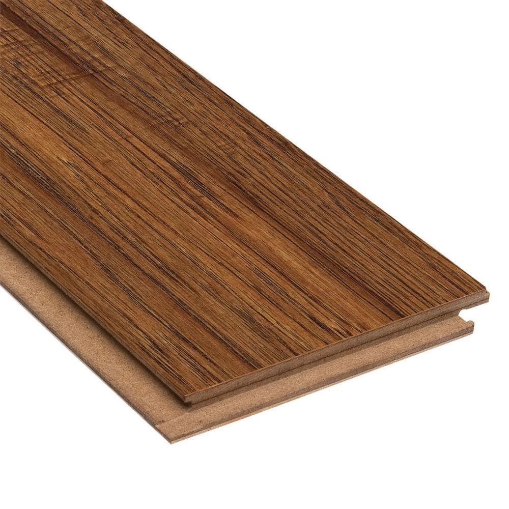 Distressed Kinsley Hickory 3/8 in. Thick x 5 in. Wide x Varying Length Click Lock Hardwood Flooring (26.25 sq. ft./case) by HOMELEGEND 4 Distressed Kinsley Hickory 3/8 in. Thick x 5 in. Wide x Varying Length Click Lock Hardwood Flooring (26.25 sq. ft./case) by HOMELEGEND - Image 2
