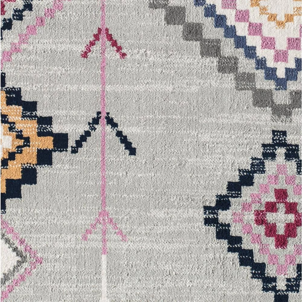Bodrum Soleil Native Gray Tribal 8 ft. x 12 ft. Area Rug by CosmoLiving by Cosmopolitan 6 Bodrum Soleil Native Gray Tribal 8 ft. x 12 ft. Area Rug by CosmoLiving by Cosmopolitan - Image 4