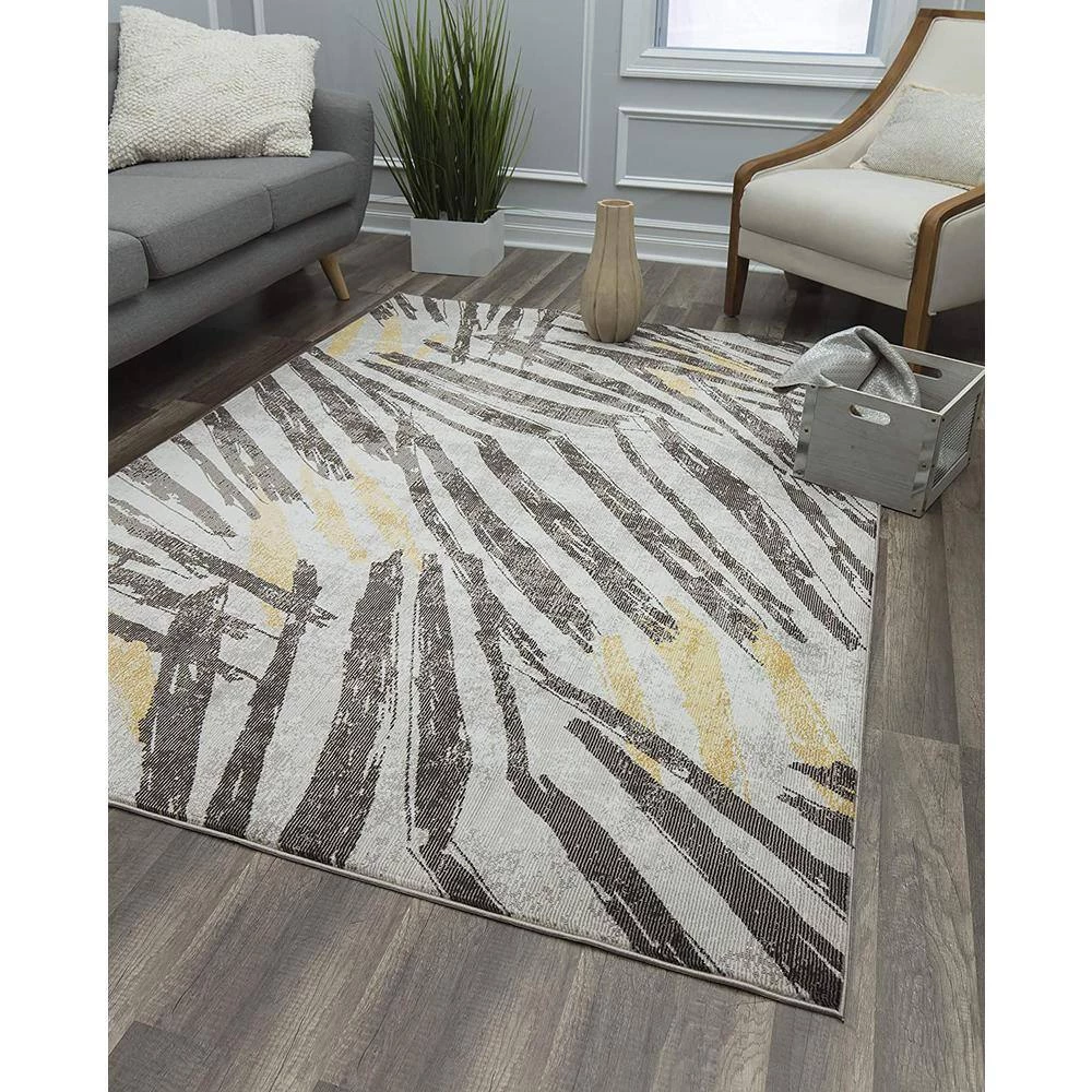 Celine GoldenTouch Gray 8 ft. x 10 ft. Area Rug by CosmoLiving by Cosmopolitan 8 Celine GoldenTouch Gray 8 ft. x 10 ft. Area Rug by CosmoLiving by Cosmopolitan - Image 6