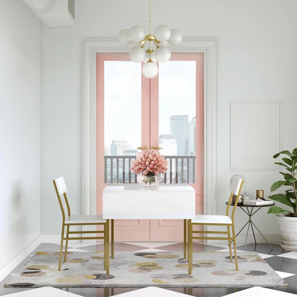 Celine GoldHint Gray 8 ft. x 10 ft. Area Rug by CosmoLiving by Cosmopolitan 4 Celine GoldHint Gray 8 ft. x 10 ft. Area Rug by CosmoLiving by Cosmopolitan - Image 2