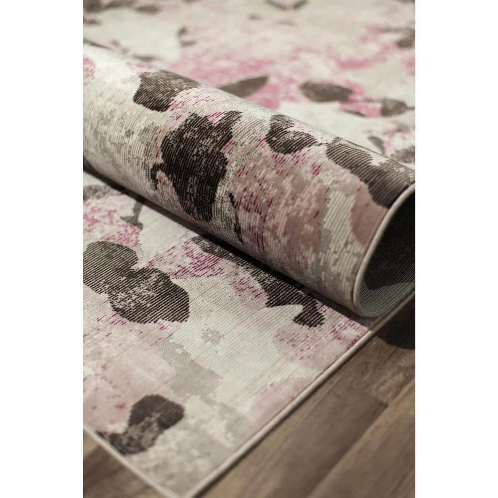 Celine Pink Elegance Gray 5 ft. x 7 ft. Area Rug by CosmoLiving by Cosmopolitan 7 Celine Pink Elegance Gray 5 ft. x 7 ft. Area Rug by CosmoLiving by Cosmopolitan - Image 5