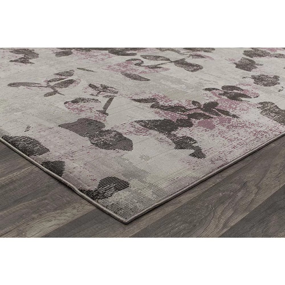 Celine Pink Elegance Gray 8 ft. x 10 ft. Area Rug by CosmoLiving by Cosmopolitan 5 Celine Pink Elegance Gray 8 ft. x 10 ft. Area Rug by CosmoLiving by Cosmopolitan - Image 3