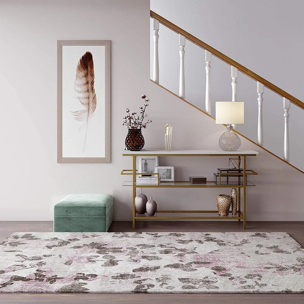 Celine Pink Elegance Gray 8 ft. x 10 ft. Area Rug by CosmoLiving by Cosmopolitan 4 Celine Pink Elegance Gray 8 ft. x 10 ft. Area Rug by CosmoLiving by Cosmopolitan - Image 2