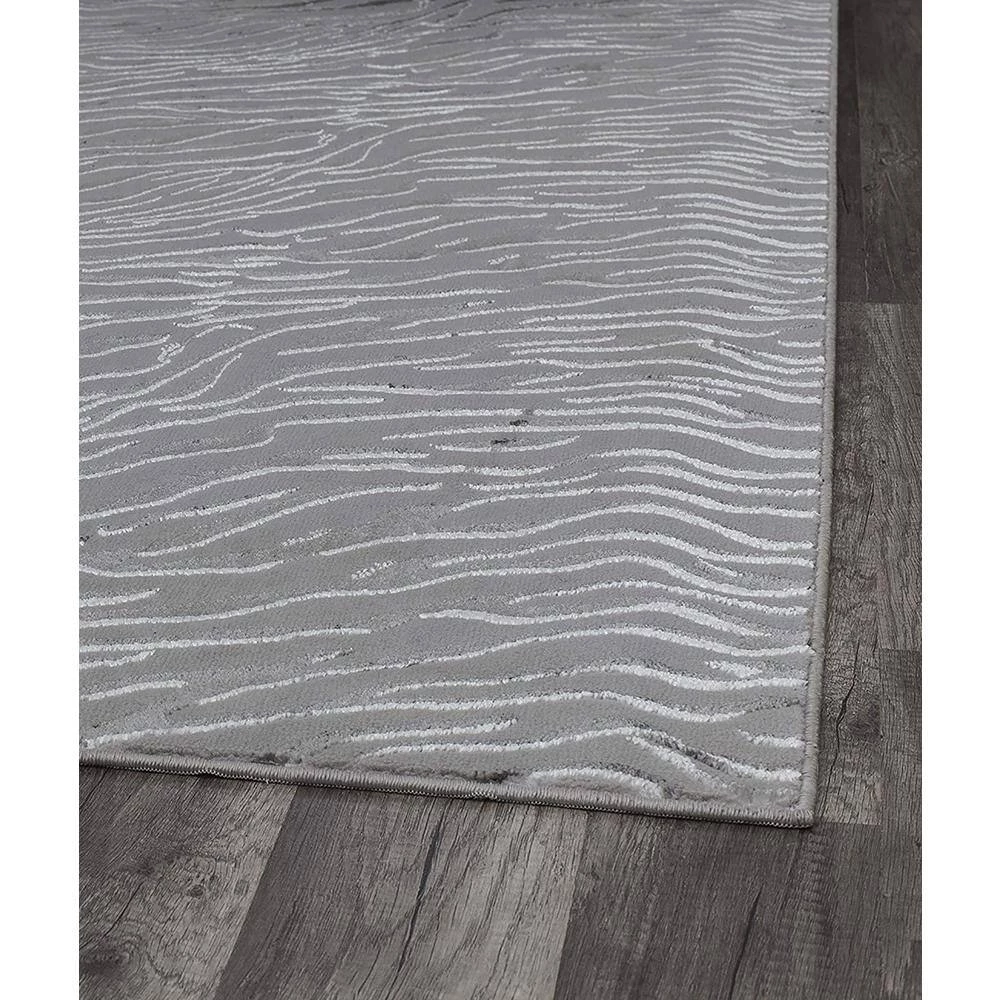 Hazel Gray Tiger Gray 5 ft. x 7 ft. Area Rug by CosmoLiving by Cosmopolitan 6 Hazel Gray Tiger Gray 5 ft. x 7 ft. Area Rug by CosmoLiving by Cosmopolitan - Image 4
