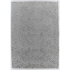 Hazel Gray Tiger Gray 5 ft. x 7 ft. Area Rug by CosmoLiving by Cosmopolitan