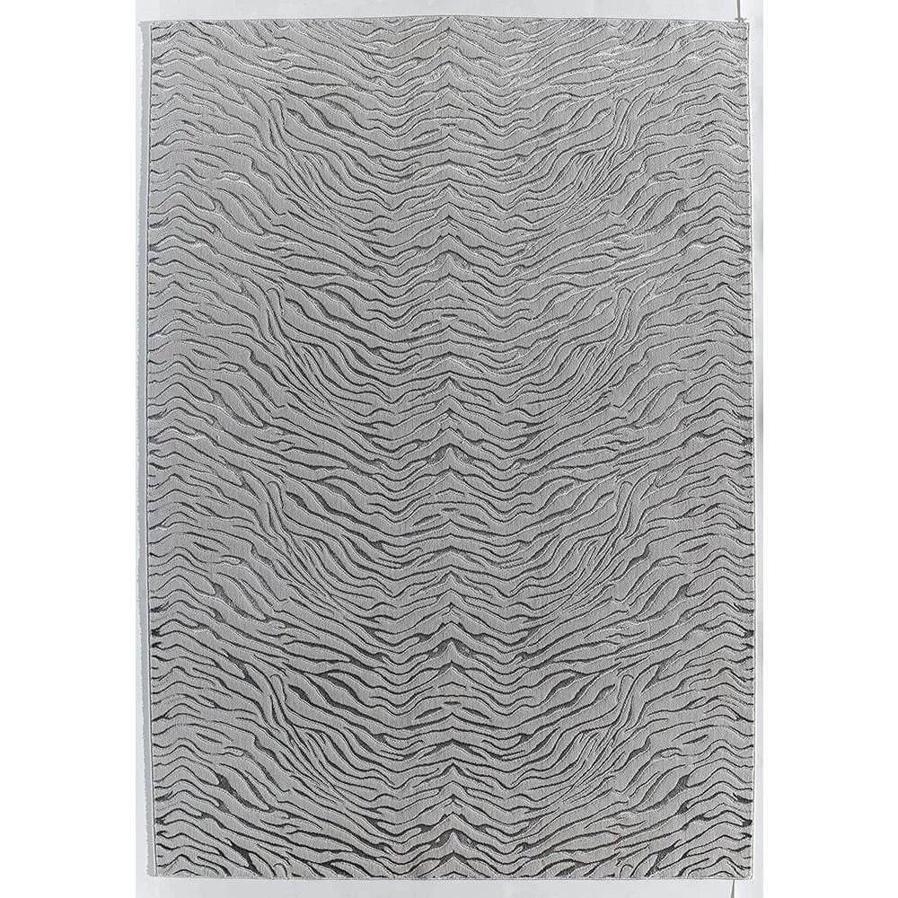Hazel Gray Tiger Gray 5 ft. x 7 ft. Area Rug by CosmoLiving by Cosmopolitan 3 Hazel Gray Tiger Gray 5 ft. x 7 ft. Area Rug by CosmoLiving by Cosmopolitan