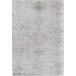 Bodrum Native Cream Gray 8 ft. x 10 ft. Area Rug by CosmoLiving by Cosmopolitan