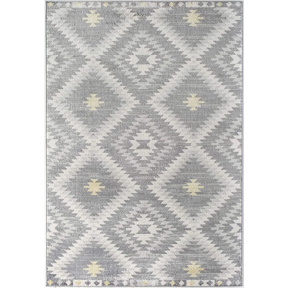 Bodrum Kilim Gray 8 ft. x 10 ft. Area Rug by CosmoLiving by Cosmopolitan 3 Bodrum Kilim Gray 8 ft. x 10 ft. Area Rug by CosmoLiving by Cosmopolitan