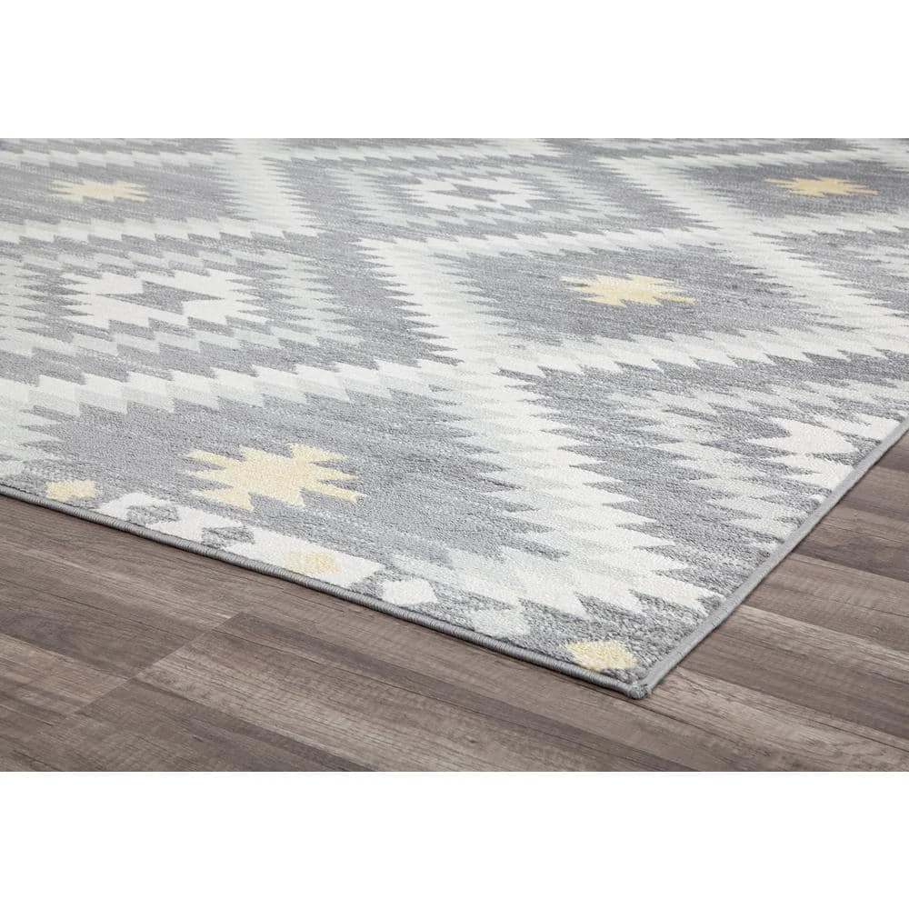 Bodrum Kilim Gray 8 ft. x 10 ft. Area Rug by CosmoLiving by Cosmopolitan 5 Bodrum Kilim Gray 8 ft. x 10 ft. Area Rug by CosmoLiving by Cosmopolitan - Image 3