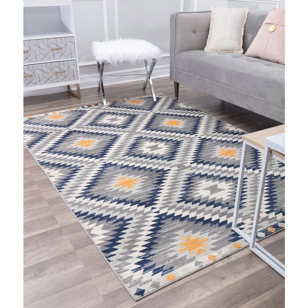 Bodrum Sunset Gray 8 ft. x 10 ft. Area Rug by CosmoLiving by Cosmopolitan 7 Bodrum Sunset Gray 8 ft. x 10 ft. Area Rug by CosmoLiving by Cosmopolitan - Image 5