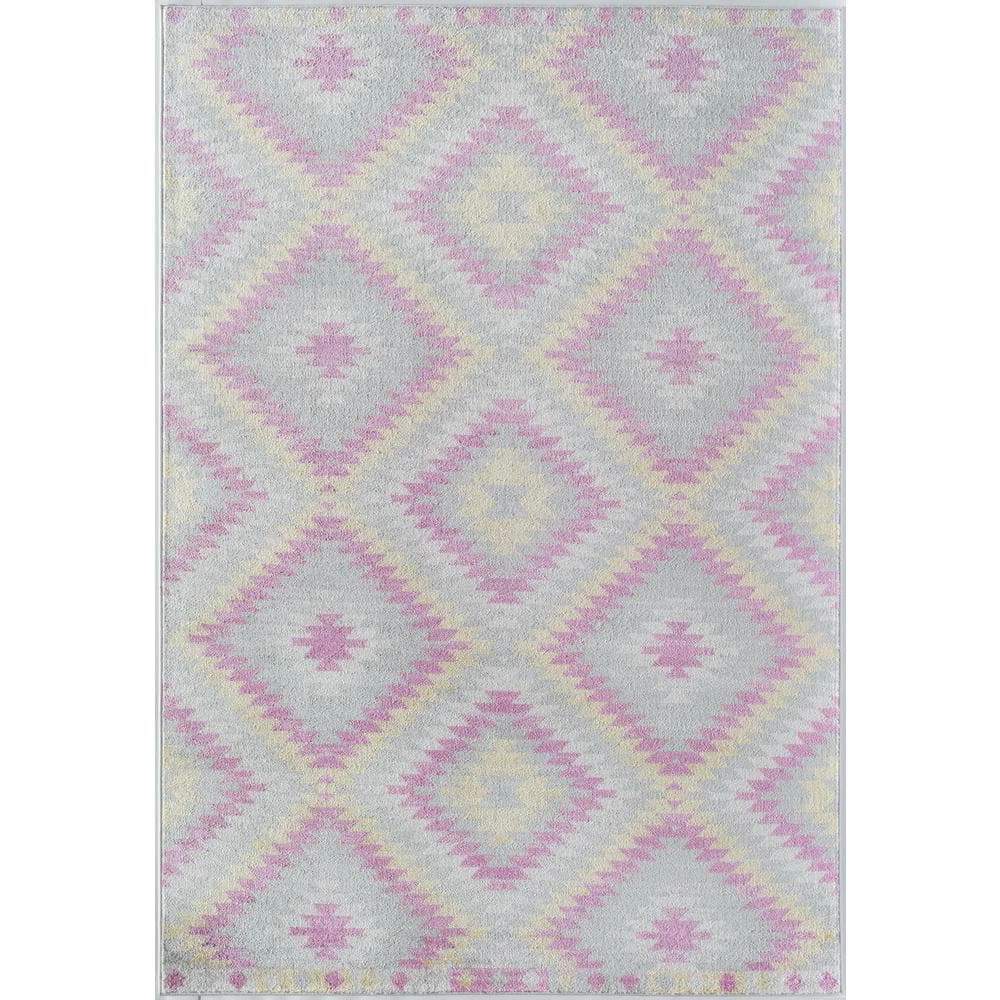 Bodrum BubbleGum Gray 8 ft. x 10 ft. Area Rug by CosmoLiving by Cosmopolitan 3 Bodrum BubbleGum Gray 8 ft. x 10 ft. Area Rug by CosmoLiving by Cosmopolitan
